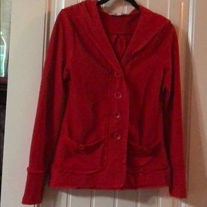 Beautiful bright Red hoodie blazer